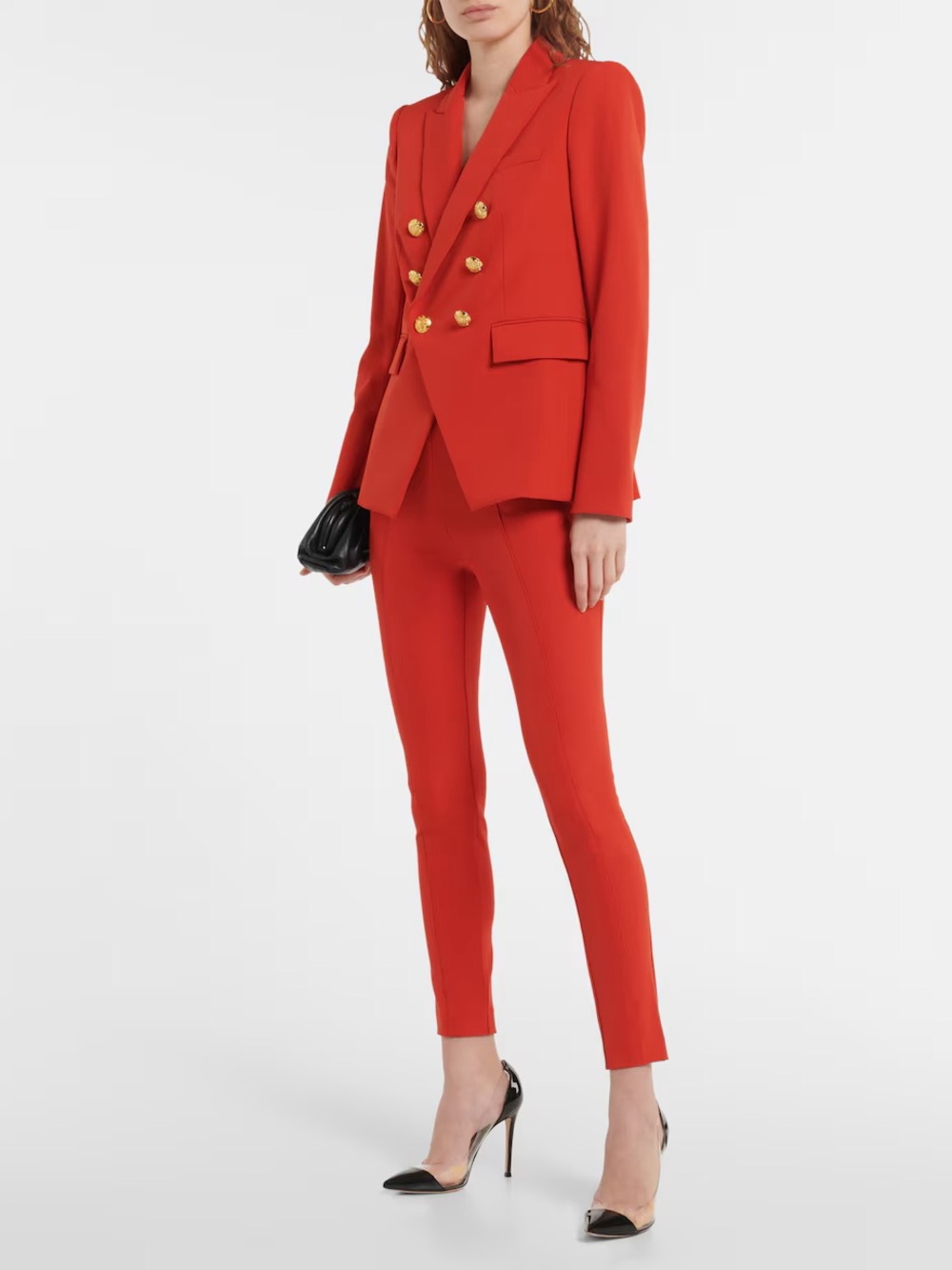 VERONICA BEARD- High Rise Skinny Scuba Pants Red Size 0